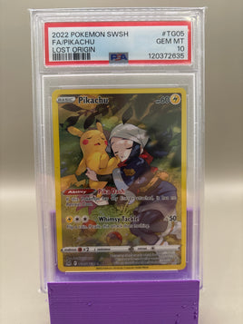PSA 10 GEM Mint - Pikachu #TG05 Pokémon Lost Origins , Graded