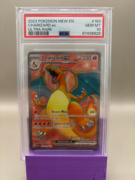 PSA 10 GEM Mint - Charizard Ex #183 Pokémon Scarlet & Violet 151 , Graded