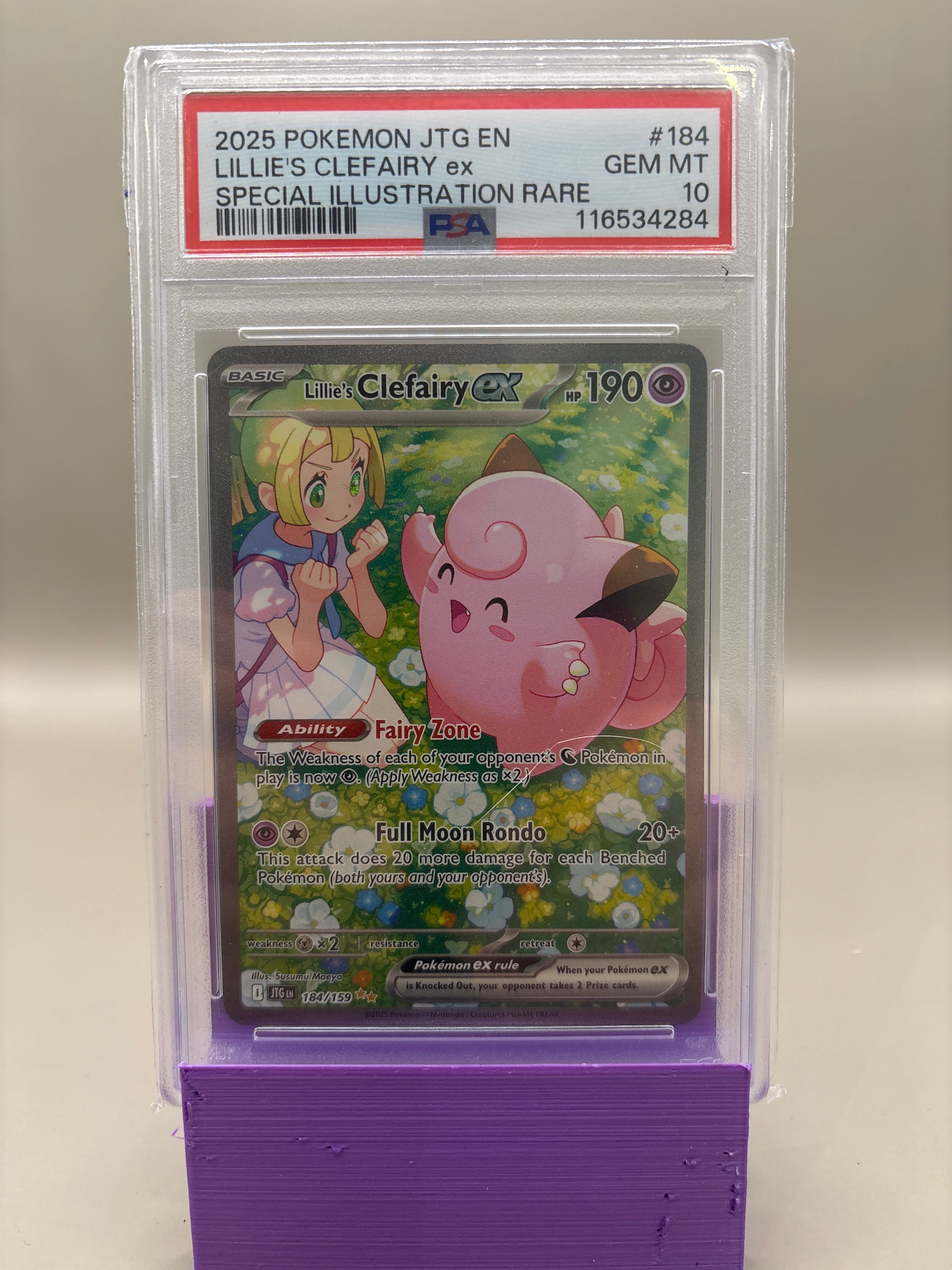 PSA 10 GEM Mint - Lillie's Clefairy #184 Pokémon Journey Together