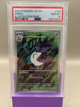 PSA 10 GEM Mint - Arbok #176 Pokémon Temporal Forces, Graded