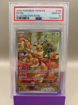 PSA 10 GEM Mint - Eevee #188 Pokémon Scarlet & Violet 151, Graded