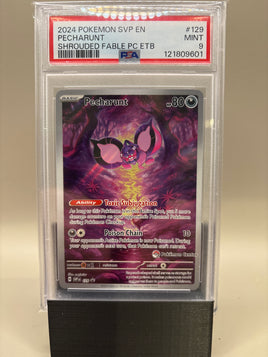 PSA 9 Mint -Percharunt #129 Pokémon Center Shrouded Fable ETB Promo, Graded