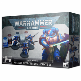 Space Marine Assault Intercessors Paints Set with Brush