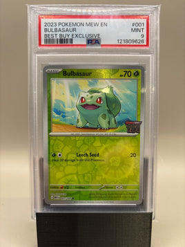 PSA 9 Mint -Bulbasaur #001 Pokemon Best Buy Exclusive, Graded