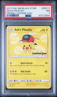 2017 Pokemon Sm Black Star Promo #SM111 Ash'S Pikachu Promo-I Choose You! PSA 7