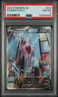 2022 Pokemon Go #072 Fa/Mewtwo V PSA 8