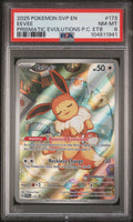 2025 Pokemon Svp En-Sv Black Star Promo #173 Eevee Prismatic Evolutions Pc Etb PSA 8