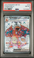 2023 Pokemon Obf En-Obsidian Flames #215 Charizard Ex Ultra Rare PSA 8