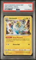 2020 Pokemon Swsh Black Star Promo #036 Arctozolt-Holo Prerelease-Staff PSA 7