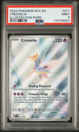 2024 Pokemon Sfa En-Shrouded Fable #071 Cresselia Illustration Rare PSA 9