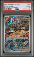 2023 Pokemon Par En-Paradox Rift #207 Brute Bonnet Illustration Rare PSA 9