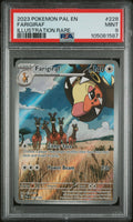 2023 Pokemon Pal En-Paldea Evolved #228 Farigiraf Illustration Rare PSA 9