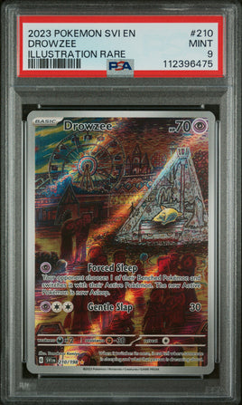 2023 Pokemon Svi En-Scarlet & Violet #210 Drowzee Illustration Rare PSA 9