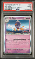 2024 Pokemon Svp En-Sv Black Star Promo #135 Drifblim Scr Prerelease-Staff PSA 9