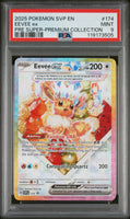 2025 Pokemon Svp En-Sv Black Star Promo #174 Eevee Ex Pre Super-Premium Collection PSA 9