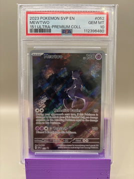 PSA 10 GEM Mint - Mewtwo #052 Pokémon 151 Ultra Premium Collection Promo, Graded