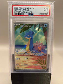 PSA 9 Mint - Misty's Lapras #194 Pokémon Destined Rivals, Graded