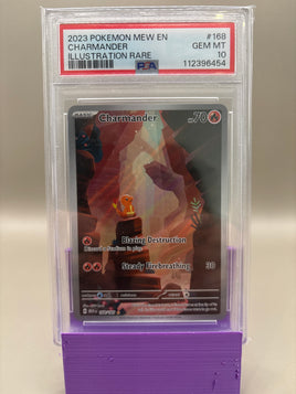 PSA 10 GEM Mint - Charmander #168 Pokémon Scarlet & Violet 151, Graded