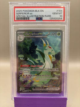 PSA 10 GEM Mint - Serperior #164 Pokémon Black Bolt, Graded