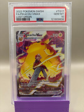 PSA 10 GEM Mint - Pikachu Vmax #TG17 Pokémon Lost Origin, Graded