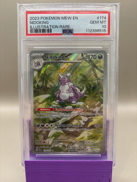 PSA 10 GEM Mint - Nidoking #174 Pokémon Scarlet & Violet 151, Graded