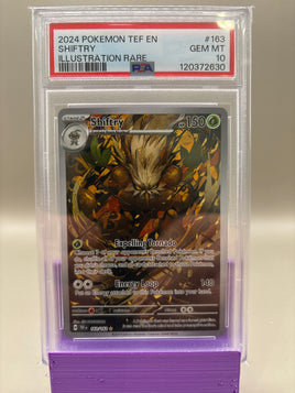 PSA 10 GEM Mint - Shiftry #163 Pokémon Temporal Forces, Graded