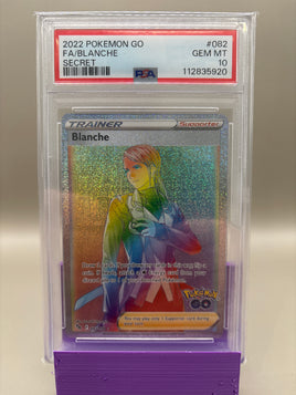 PSA 10 GEM Mint - Blanche #082 Pokémon Go, Graded