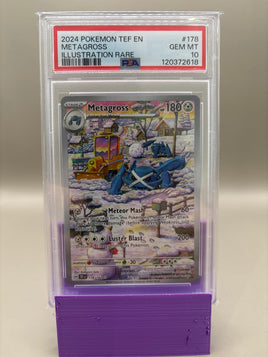 PSA 10 GEM Mint - Metagross #178 Pokémon Temporal Forces, Graded