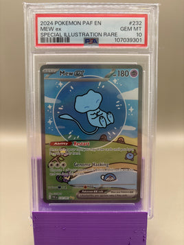 PSA 10 GEM Mint - Mew Ex #232 Pokémon Paldean Fates, Graded