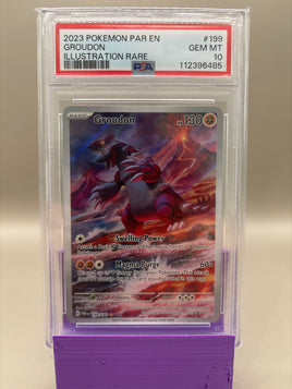 PSA 10 GEM Mint - Groudon #011 Pokémon Paradox Rift, Graded