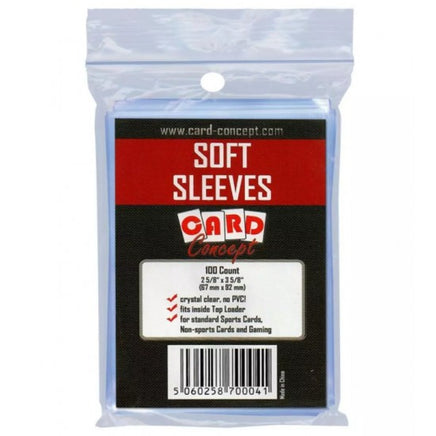 soft card sleeves product info and reviews Single Card Holder Soft Sleeves (100ct) : Card Concept (Penny Sleeves)| XPG Online